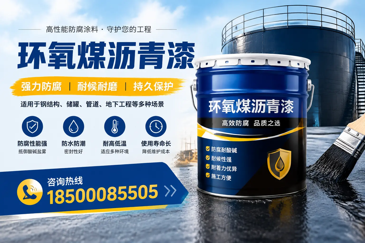 环氧煤沥青漆在工业中的应用,榆林企业的选择